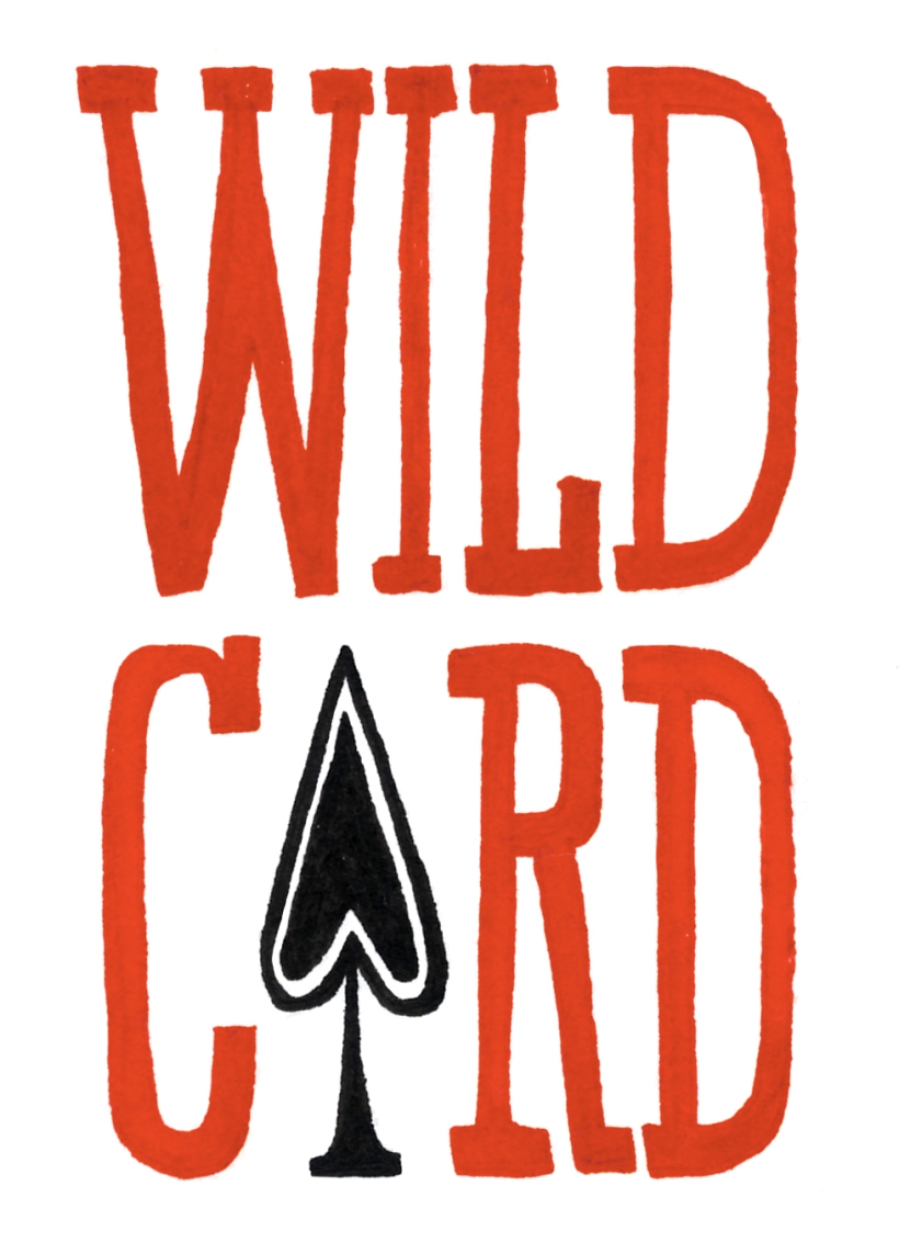 Wild Card Title lighter red